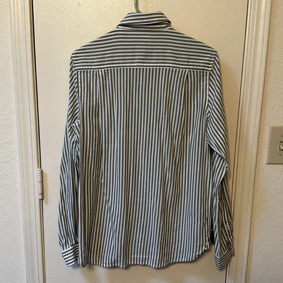 by Trovata California Birds of Paradise S Striped Button Down Shirt Blouse - Picture 10 of 14